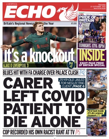 Liverpool Echo Frontpage
