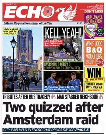 Liverpool Echo Frontpage