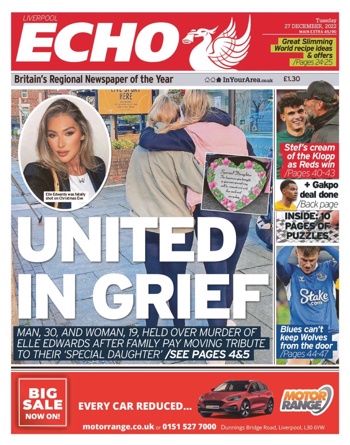 Liverpool Echo Frontpage