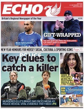 Liverpool Echo Frontpage