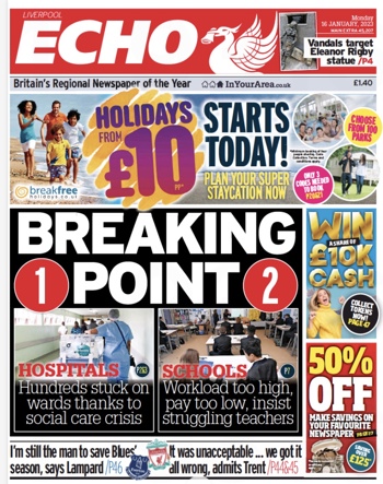 Liverpool Echo Frontpage
