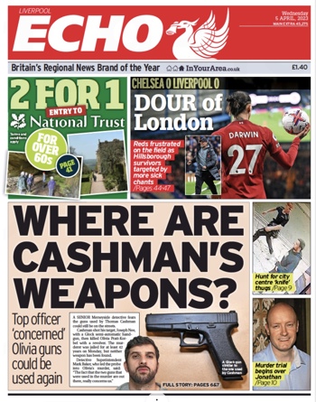 Liverpool Echo Frontpage
