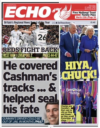 Liverpool Echo Frontpage