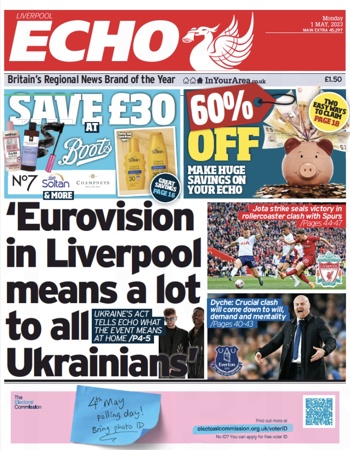 Liverpool Echo Frontpage