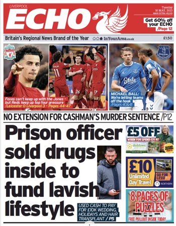 Liverpool Echo Frontpage
