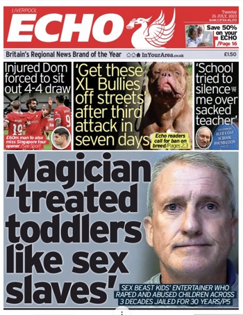 Liverpool Echo Frontpage
