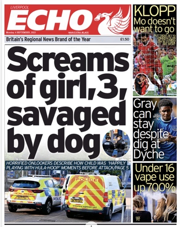 Liverpool Echo Frontpage