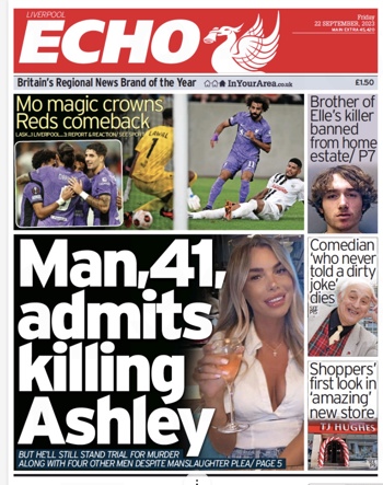 Liverpool Echo Frontpage