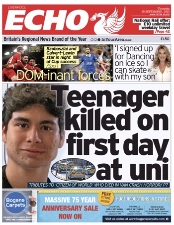 Liverpool Echo Frontpage