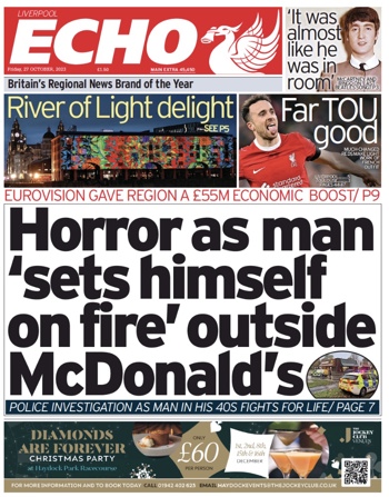 Liverpool Echo Frontpage