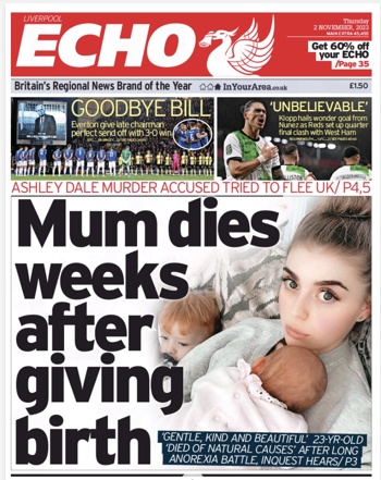 Liverpool Echo Frontpage