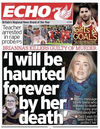 Liverpool Echo Frontpage