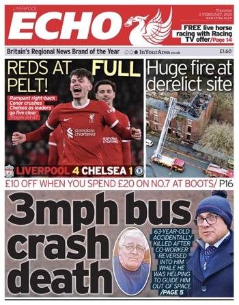 Liverpool Echo Frontpage
