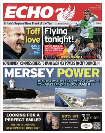 Liverpool Echo Frontpage