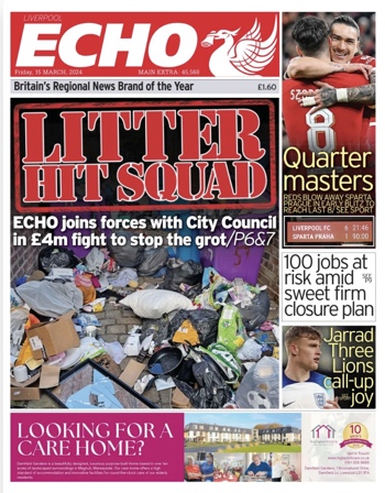 Liverpool Echo Frontpage