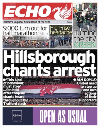 Liverpool Echo Frontpage