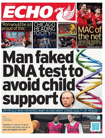Liverpool Echo Frontpage