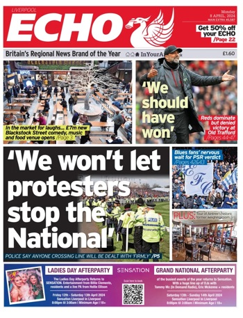 Liverpool Echo Frontpage