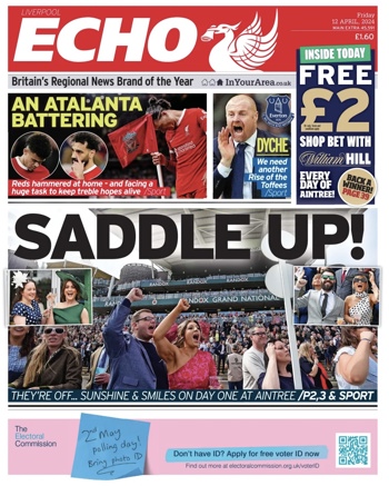 Liverpool Echo Frontpage