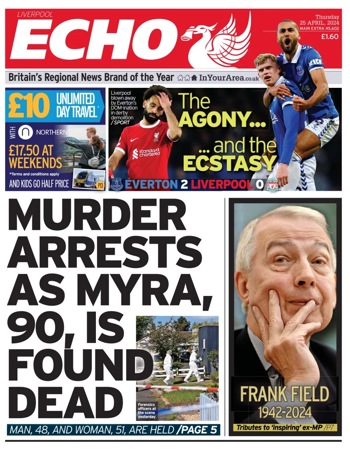 Liverpool Echo Frontpage
