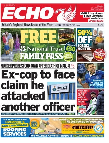 Liverpool Echo Frontpage