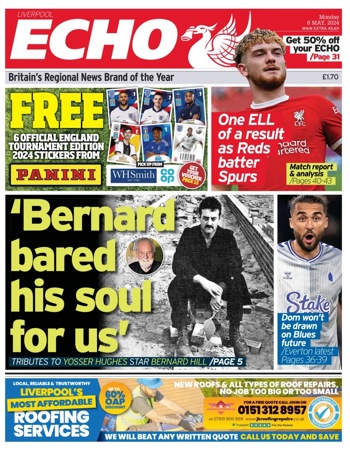 Liverpool Echo Frontpage