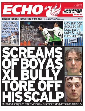 Liverpool Echo Frontpage