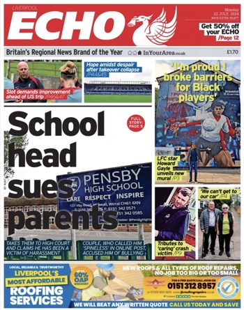 Liverpool Echo Frontpage