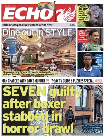 Liverpool Echo Frontpage