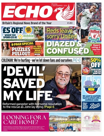 Liverpool Echo Frontpage