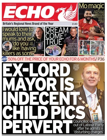 Liverpool Echo Frontpage