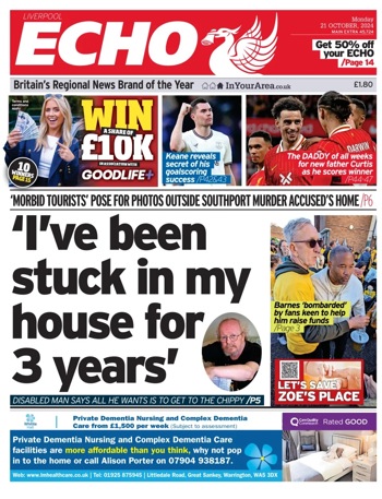Liverpool Echo Frontpage