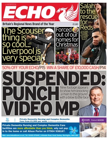 Liverpool Echo Frontpage