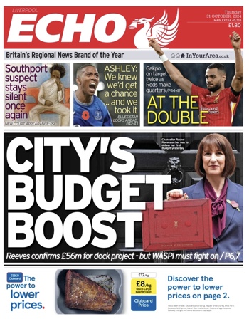 Liverpool Echo Frontpage