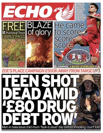 Liverpool Echo Frontpage