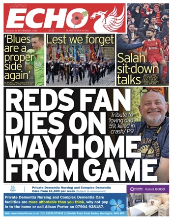 Liverpool Echo Frontpage