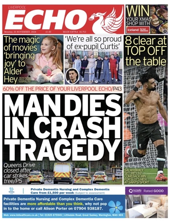 Liverpool Echo Frontpage