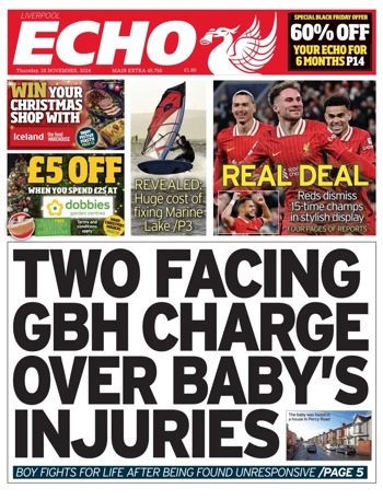 Liverpool Echo Frontpage