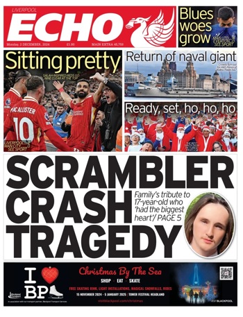 Liverpool Echo Frontpage