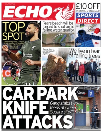 Liverpool Echo Frontpage