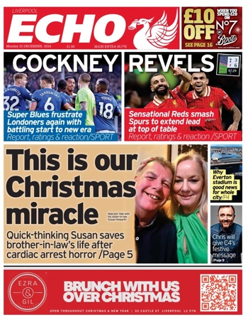 Liverpool Echo Frontpage