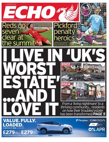 Liverpool Echo Frontpage
