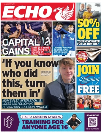 Liverpool Echo Frontpage