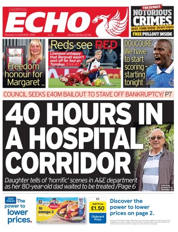 Liverpool Echo Frontpage
