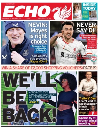 Liverpool Echo Frontpage