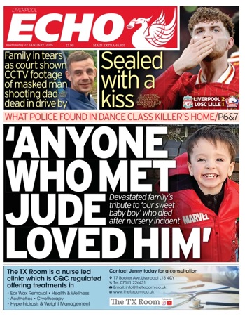 Liverpool Echo Frontpage (Before match)