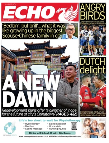 Liverpool Echo Frontpage