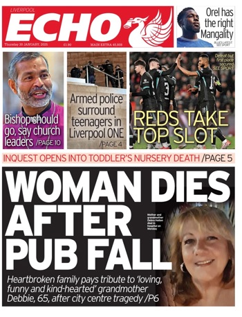 Liverpool Echo Frontpage