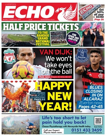 Liverpool Echo Frontpage