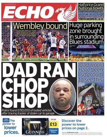 Liverpool Echo Frontpage